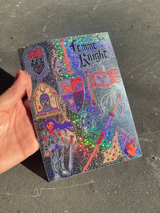 Femme Knight Sticker Sheet