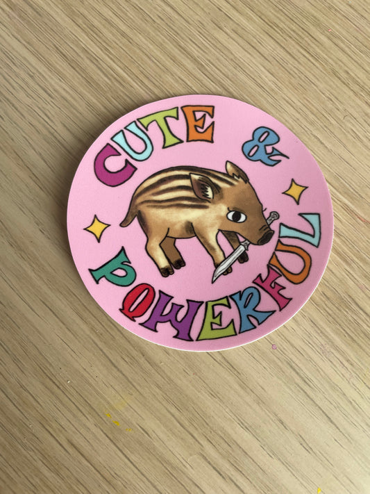 Cute & Powerful Sticker