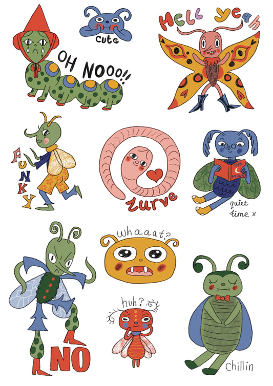 Bug Feelings Sticker Sheet