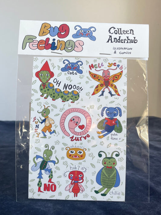 Bug Feelings Sticker Sheet
