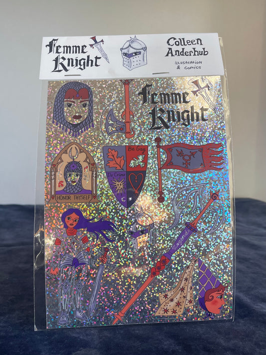 Femme Knight Sticker Sheet